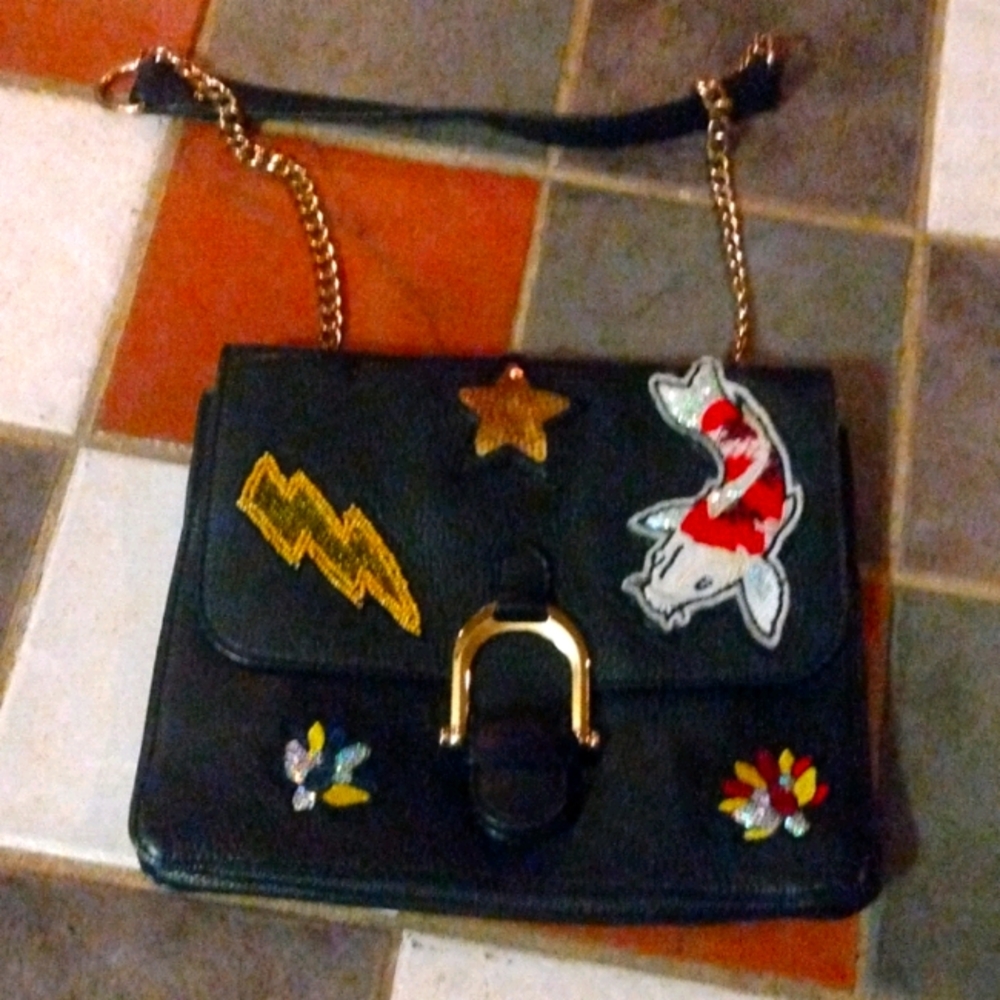 Sam Eldman chained art deco shoulder pocketbook